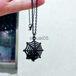 Anhänger Halsketten Neue Mode Halskette Frauen Spinnennetz Spinne Halloween Anhänger Kurze Lange Frauen Männer Colar Geschenk Schmuck Halsband x1009