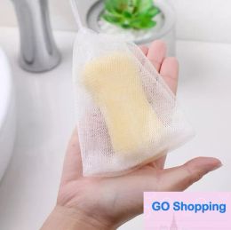 All-match Exfoliating Mesh Soap Pouch Bubble Foam Net Soap Sack Saver Pouch Drawstring Holder Bags Bubble Foam Net Free Ship