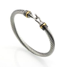 Popular steel wire ed hook shaped Bracelet Gold Bracelet Stainless steel cable Bracelet270L