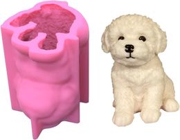 Dog Decor Candle Silicone Mould Epoxy Resin DIY Ornaments Making Soap Melt Resin Polymer Clay Home 1221386