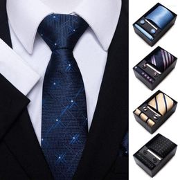 Bow Ties Classic Cravat Shirt Accessories Est Design Business Pocket Squares Polyester Silk Handkerchief Office