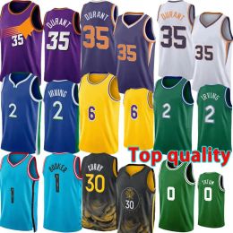 Kevin Durant Basketball Jerseys Phoenixs Sun Booker Chris Paul Kyrie Irving Luka Doncic Maverick Jayson Tatum Stephen Curry jersey