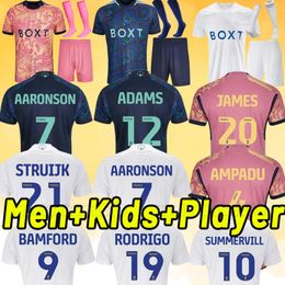 3XL 4XL 23 24 BAMFORD Llorente RODRIGO Leeds Unitedes soccer jerseys 2023 2024 Adams Aaronson HARRISON Sinisterra JAMES Men kids Kit football shirt Fans Player