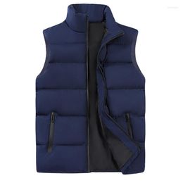 Men's Vests 2023 Winter Fashion Mens Jacket Sleeveless Vest Thermal Soft Casual Coats Male Cotton Men Thicken Waistcoat