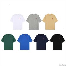 2023 Summer Amisweater Fashion Paris Cotton Tees T Shirt Men Causal O-neck Basic T-shirt Male Quality Classical Tops