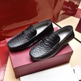 Luxury Brand SF Gentleman Gommino Loafers Dress Walking Calfskin imported from Italy Shoes Size 38-46