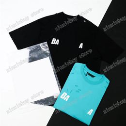 22ss Men Women Designers t shirts tee Paris DESTROYED tie dye short sleeve Crew Neck Streetwear black white gray xinxinbuy XS-L194u