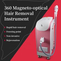 OEM/ODM Portable 360 magneto-optical hair removal permanently device no-invasive ice point opt ipl Nd Yag depilation laser skin rejuvenating for whole body