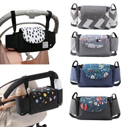 Dining Chairs Seats Stroller Bag Pram Organiser Baby Accessories Cup Holder Cover borns Trolley Portable Travel Car Bags For Carriages Universal 231007