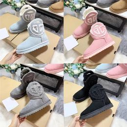 Latest designer platform classic ultra mini boots australian snow boots lady luxury famous sheepskin boot short mini fur maroon fleece flats C1019