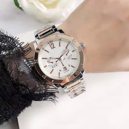 Fashion Brand Watches for Women's Girls Date Calendar steel metal band Quartz wrist Watch P49311v