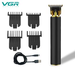 VGR V-058 Professional Men Beard Electric Hair Clipper Low Noise Rechargeable Barber Hair Cutting Machine4595312