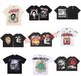 Hellstar t Shirt Rappe Mens Women Tshirt Rapper Wash Grey Heavy Craft Unisex Short Sleeve Top High Street Fashion Retro Hell Womens T-shirt Designers Tees Size S-xl hg1