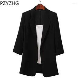 Women's Suits Women Spring Summer Autumn Cotton And Linen Suit Jacket Loose Casual Fashion Clothing Thin Shirt Blazers Blouse