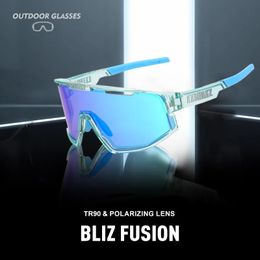 Outdoor Eyewear BBliz Fusion Polarized Sports Sunglasses Mens and Womens Pochromic Bicycle Glasses UV400 Fishing Road Goggles 231009