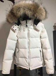 Goose Down Coat Women Winter Jacket Real Wolf Fur Collar Hooded Outdoor Warm and Windproof Coats with Removable Cap Ladies Parka Xs-3xl7l3w