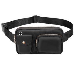Outdoor Bags Sports Fanny Pack Men Women Running Gym Waist Bag Double Zipper Multi-Pockets Adjustable Strap Chest Jogging Hiking Cycling 231009