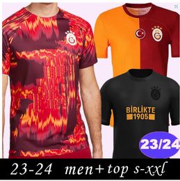 23 2024 Galatasaray Mens Soccer Jerseys Special Edition MICHAEL SERI FALCAO BELHANDA LUYINDAMA MOSTAFA FEGHOULI DIAGNE LEMINA Home Training Wear Football Shirts 1