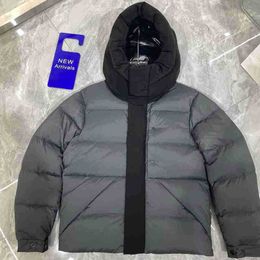 Men's Down & Parkas Men Jacket with Hoody Madeir Designer Puffer Snap-off Hood Parka Coat Winter Warm Outerwear28s1