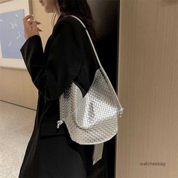 Dinner Bag Solstice Top Quality Bvs Venetaabotegs Knitted Stylish Totes Genuine Sheepskin y 2023 New Fashion Advanced Commuter Weaving Large Capacity Womens Casua
