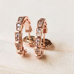 S925 silver hook drop earring with all diamond in 18k rose and Gold color plated for women wedding jewelry gift have box PS4490277p