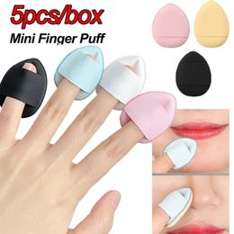 10PC Sponges Applicators Cotton Durable Makeup Puff Finger Shape Wet Dry Use Air Cushion Concealer Highlighter Blush Foundation Powder Face Cosmetic 231009