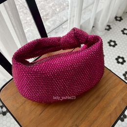 Summer Wrist Bvbag Lady Bag Bags Jodie Designer 2023 Crystal Diamond Hand Botteega Tote Handbags Evening Purse Tie Fashion Venetas Handheld Cloud Female 5lb8