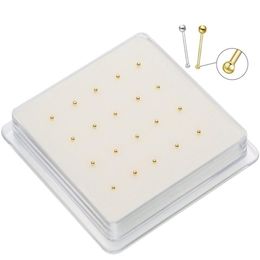 20Pcs Box 1 0mm 1 2mm Dainty Tiny Ball Nose Studs Piercing Jewellery Pircing Nariz Nez Joyera Cuerpo 220224253E