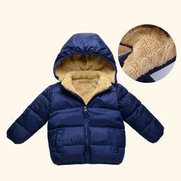 Down Coat Children Cashmere Cotton Jacket Winter Thick Warm Hooded Parkas Outwear for Kids Boys Girls 2 8 Years Old 231007