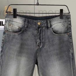 Men's Jeans designer Mens Summer Denim Shorts for Man Blue Black Zip Breeches Metal Button three-dimensional logo printed Designer Pants G7KC