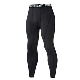 Thermal Pants Leggings Tights Compression MMA Tactics Long Johns Underwear Solid Colour Quick-drying Track Suit Men Sportswear201I