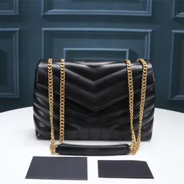 High Quality Fashion Shoulder Bag Luxury Purses Designer Woman Handbag Classic Envelope Gold Silver Chain Tote Bags Real Leather Women Totes Purse Evening Handbags