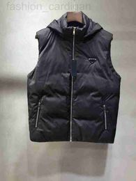 Men's Vests designer Autumn and winter 2022 new brand vest fashion zipper pocket splicing design comfortable warmth material luxury men down X9G2