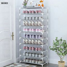 Storage Holders Racks Simple Shoe Rack Metal Shoe Shelf Footwear Amazing Shoerack Living Room Furniture Space Saving Shoes Organizer Stand Holder 231007