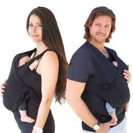 Tops de maternidad Camisetas Verano Ropa para padres e hijos Multifunción canguro papá canguro mamá comodidad camiseta chaleco sujetar ropa de bebé ropa de mujer 231006