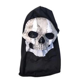 Other Event Party Supplies Unisex Horror Ghost Skull Mask ghost Call of Duty Latex Headgear Helmet Cosplay Perform Masquerade Prop Halloween 231009