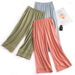 Women's Sleepwear Comfortable Sports Sleeping Pants Casual Women Pant Nightwear 3/4 Capris Length Home Trousers Pajamas Wear Spring Summer