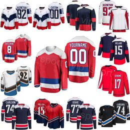 Women Men Youth Hockey 74 John Carlson Jersey 9 Ryan Leonard 8 Alex Ovechkin 17 Dylan Strome 92 Evgeny Kuznetsov 77 T.J. Oshie 15 Sonny Milano Winter Classic Custom Name