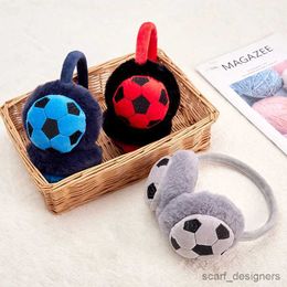 Ear Muffs Kids Cute Football Earmuffs Winter Outdoor Travel Cold-proof Ear Cap Warmer Thickened Warm Ear Muffs for Baby Boy Girl R231009