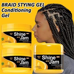 Lace s Shine And Jam Conditioning Gel Hold Edge Control For Braiders Styling Great for Braiding Twisting Smooth Edges 8OZ 231007