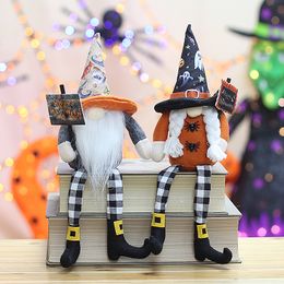 Halloween Supplies Fabric Tip Hat Horror Elements Decorated Long Legs No Face Doll Adornment