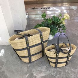 5A luxury bag quality 7a Womens handbags waterproof Beach travel bag luxury Rive Gauche basket tote designer bags mens wallet linen clutch Shoulde bags weave Bucket C