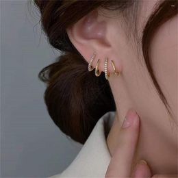 Stud Earrings EN 2023 Trend Metal For Women Gold Colour Small Unusual Boucles D'oreilles Fashion Jewellery