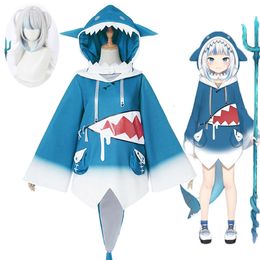 Gawr Gura Cosplay Costume Anime Hololive Eng Shark Costume Tail for Women Halloween Youtuber Cosplay Full Setcosplay