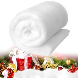 Christmas Decorations Snow Cover Blanket Artificial Cotton For Tree Skirts Backdrop Decoration Fake Carpet 24080CM 231009