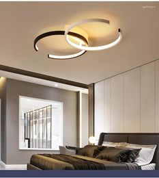 Ceiling Lights Modern LED Light Dimmable Acrylic Lamp Flush Mount Chandelier For Living Room Dining