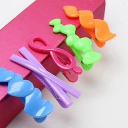 Hair Clips 20 Assorted Heart Bows Shape Mixed Color Plastic Alligator Women Girl