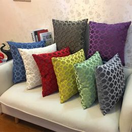 Square Velvet Pillow Covers Fashion Thicken Soft Throw Pillow Case Sofa Chair Pillows Cases Home Decorative Pillowcase