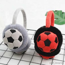 Ear Muffs Plush Earmuff Stretchy Lovely Adjustable Anti-slip Soft Winter Wearing Lightweight Football Design Ear Outdoor R231009