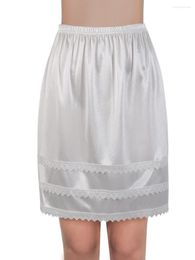 Women's Sleepwear Lace Half Slips For Women Satin Skirt Under Anti-static Slip Comfortable Lightweight